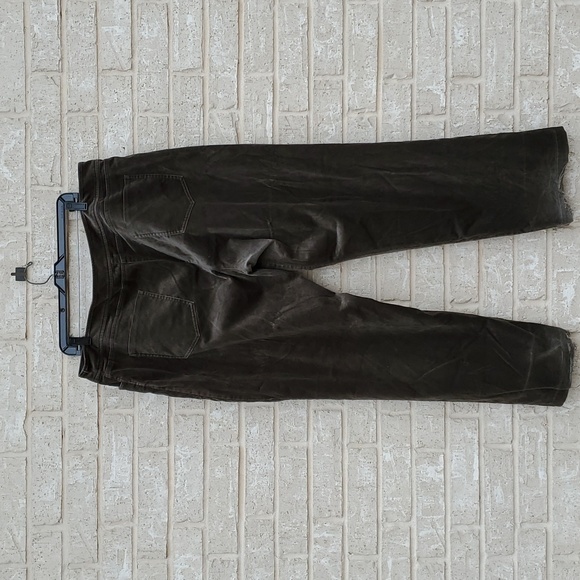 Eileen Fisher, High Waist Ankle Straight Leg Pants, Color Dark Olive, Size XL - Picture 3 of 8